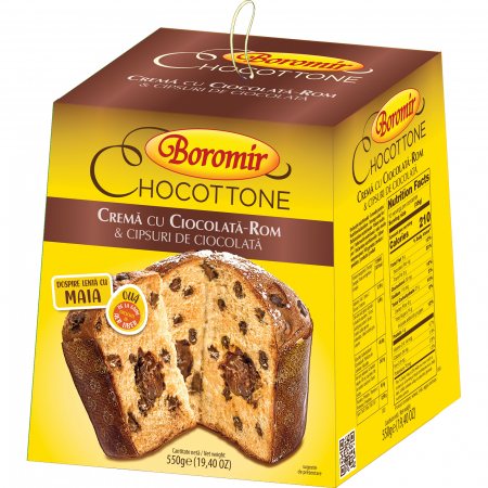 Panettone - Chocottone Boromir cu crema de ciocolata si rom