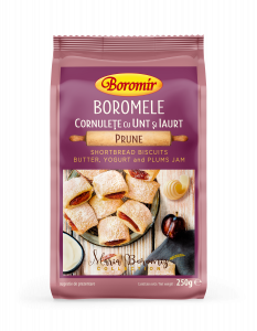 Boromele - Cornulete Boromele cu unt, iaurt si gem de prune