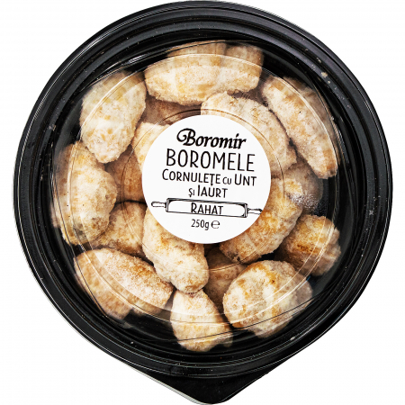 Prajituri artizanale - Cornulețe Boromele cu unt, iaurt și rahat 250g