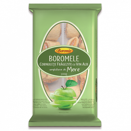 Boromele - Cornulețe Boromele cu vin alb și gem de mere 300g