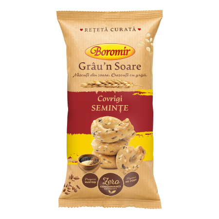 Covrigi de Buzau - Covrigi cu semințe Grâu’n Soare 100g