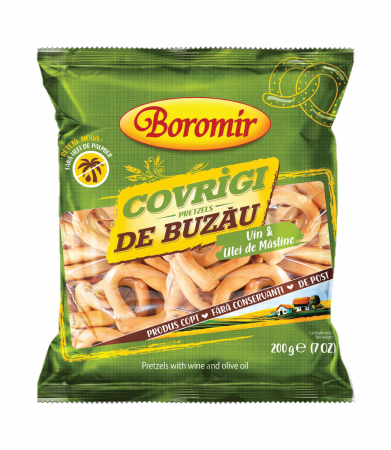 Covrigi de Buzău frăgeziți cu vin și ulei de măsline 200g