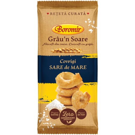 Covrigi de Buzau - Covrigi sare de mare grau in soare 100g