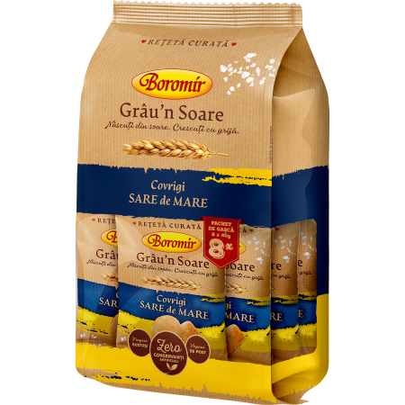 Covrigi de Buzau - Covrigi sare de mare grau in soare 320g - Boromir