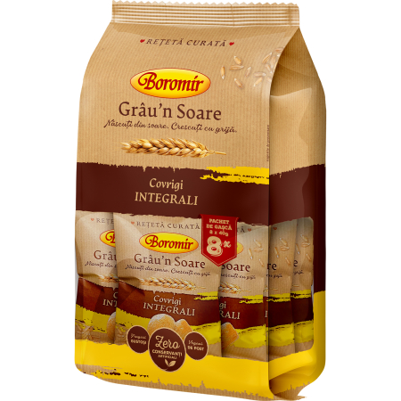 Covrigi de Buzau - Covrigi integrali grau in soare 320g - Boromir