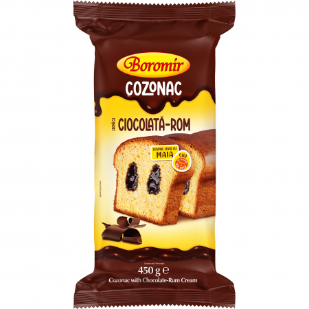 Cozonac Creme - Cozonac Boromir cu crema de ciocolata si rom