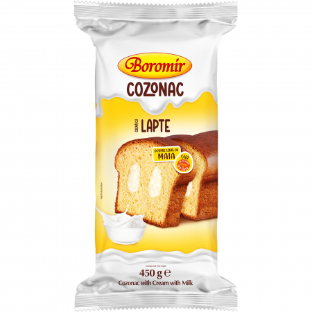 Cozonac Creme - Cozonac Boromir cu crema cu lapte