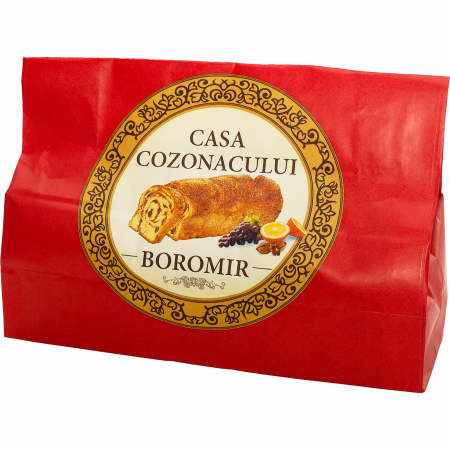 Cozonac Cadou - Cozonac Traditional Casa Boromir cu nuci, stafide si portocale
