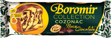 Cozonac Collection - Cozonac Collection cremă cu nucă și ciocolată 750g