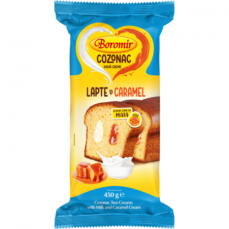 Cozonac Creme - Cozonac Boromir cu Crema de Lapte si Caramel