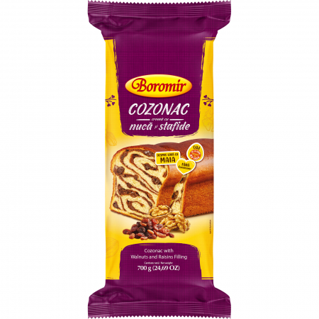Cozonac Tradițional - Cozonac Traditional Boromir cu nuci si stafide