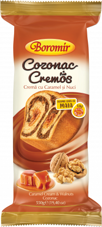 Cozonac Cremos - Cozonac Cremos cremă cu caramel și nuci 550g
