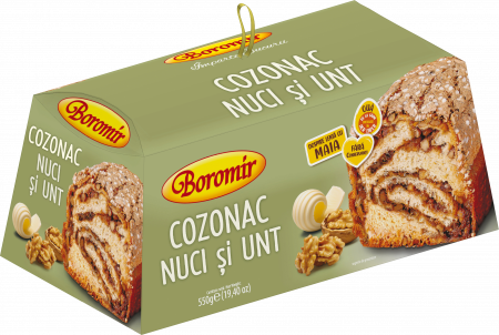 Cozonac Cadou - Cozonac Boromir cu unt si nuci