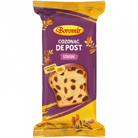 Cozonac Vegan (de post) - Cozonac de post cu stafide