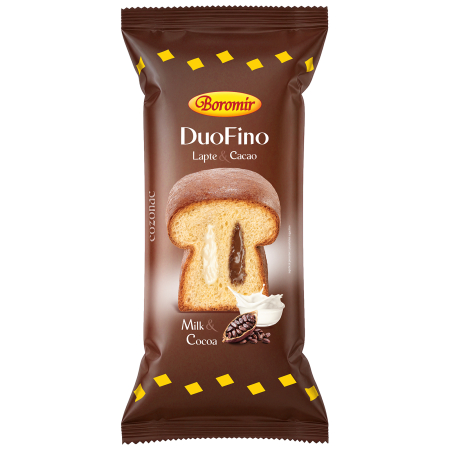 Cozonac Duofino - Cozonac DuoFino cu lapte și cacao 400g