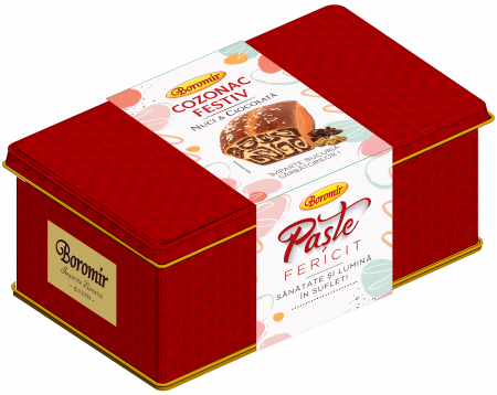 Cozonac Magnum - Cozonac Festiv cremă cu nuci și ciocolată 2KG