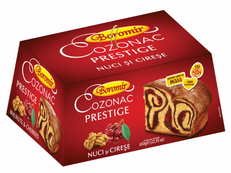 Cozonac Cadou - Cozonac cu nuca si cirese Prestige