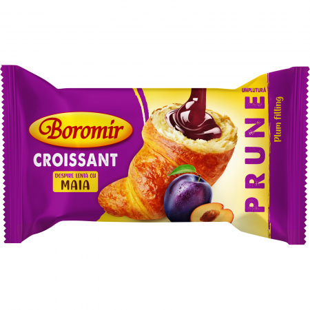 Cornuri - Croissant Boromir cu umplutură cu prune 60g