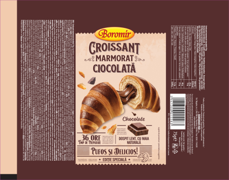 Croissant Duofino - Croissant Marmorat Ciocolata 75g