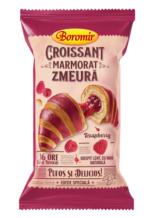 Croissant Duofino - Croissant Marmorat Zmeura 75g