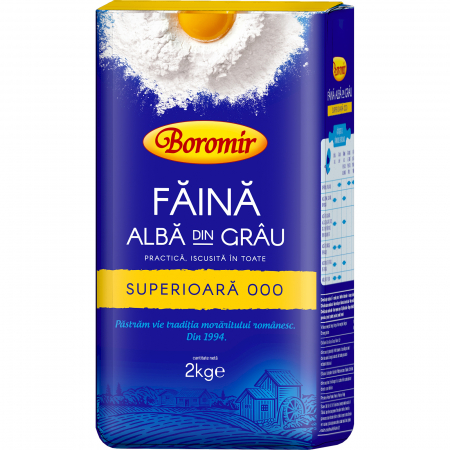 Faina - Făină albă din grâu superioară 000 2kg