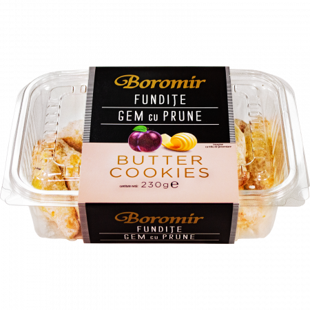 Fursecuri cu unt - Fundițe cu umplutură de prune 230g