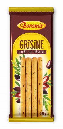 Grisine - Grisine cu bucati de masline 100g