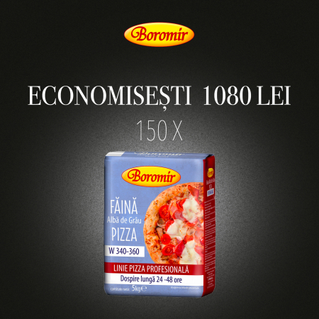 Black Friday 2025 - Pachet (150BUC*FAINA ALBA DE GRAU PENTRU PIZZA 5KG)