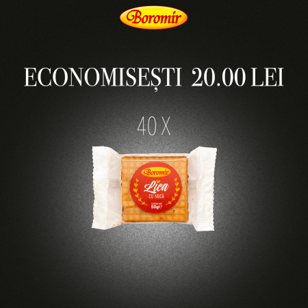 Black Friday 2025 - Pachet (1BAX-40BUC*PRAJITURA LICA CU NUCA 50G)