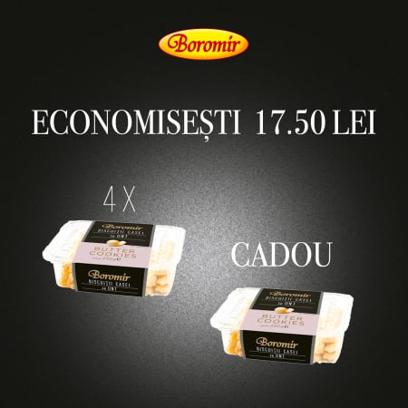Black Friday 2025 - Pachet (4BUC*BISCUITII CASEI CU UNT 250G+1*BISCUITII CASEI CU UNT 250G CADOU)