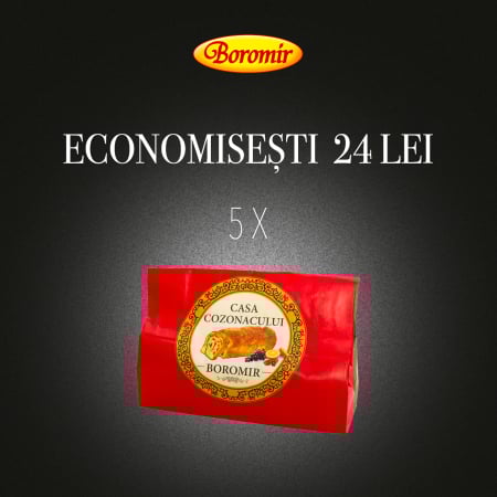 Black Friday 2025 - Pachet (5BUC*COZONAC CASA BOROMIR NUCI STAF.PORT.1KG)