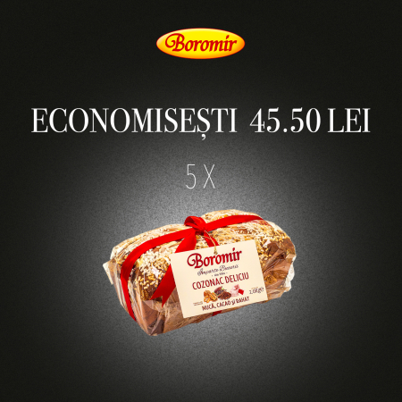 Black Friday 2025 - Pachet (5BUC*COZONAC DELICIU CREMA NUCA-CACAO RAHAT SI 2KG)