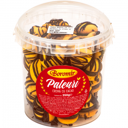Fursecuri cu unt - Paleuri cu crema de cacao 350g