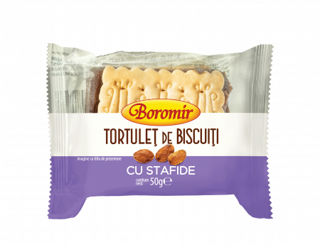TOATE PRODUSELE - Tortuleț de biscuiți cu stafide 50g