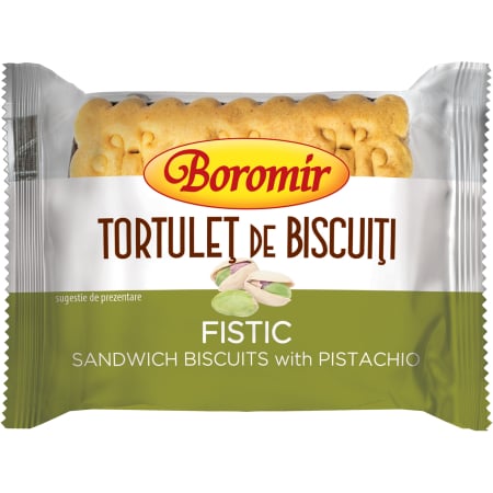 Biscuiti - Tortuleț de biscuiți cu fistic 50g