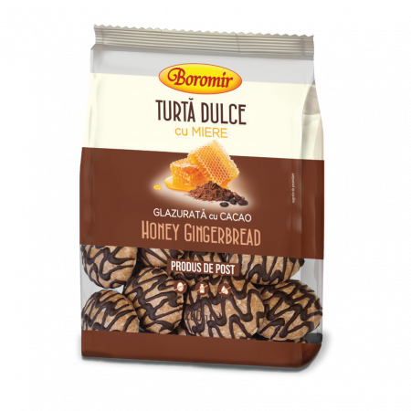 Turta dulce cu miere - Turta dulce cu miere și glazură cacao 200g