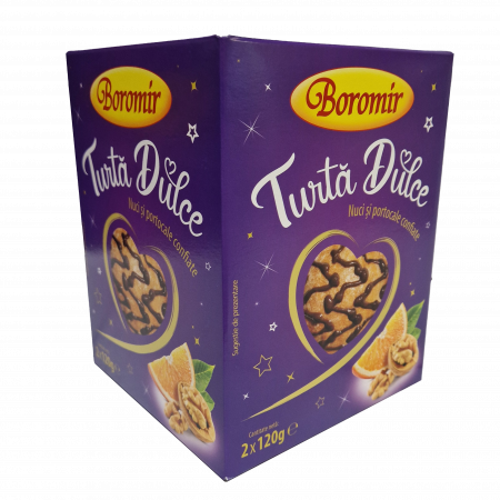 Turta dulce cu nuci - Turtă dulce nuci și portocale 240g