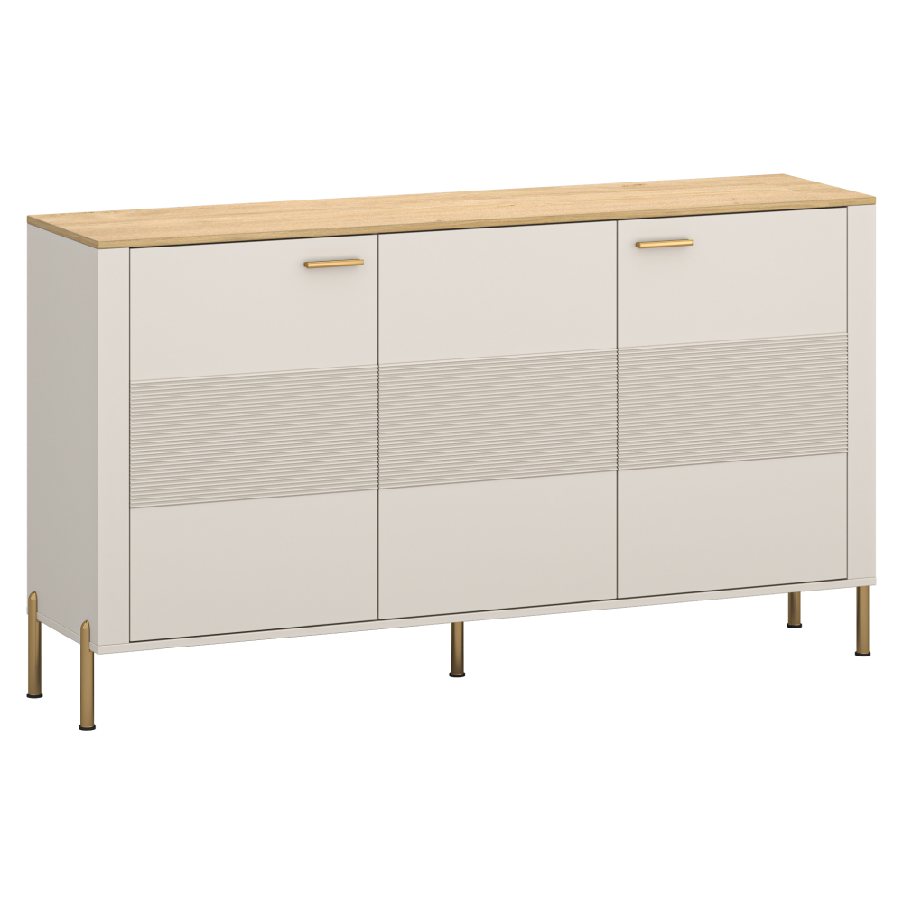 Toate Produsele - Comodă, caşmir/stejar de piatră, RUNOL 3D