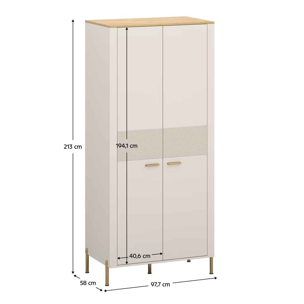 Dulap, caşmir/stejar de piatră, RUNOL 2D [3]