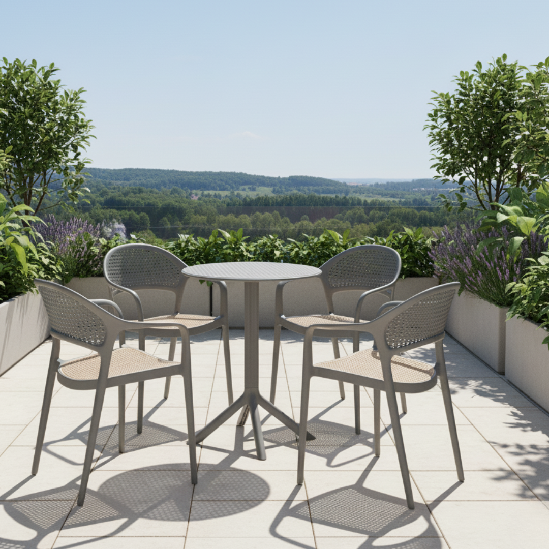 Masă de grădină, gri, SAILOR [7]