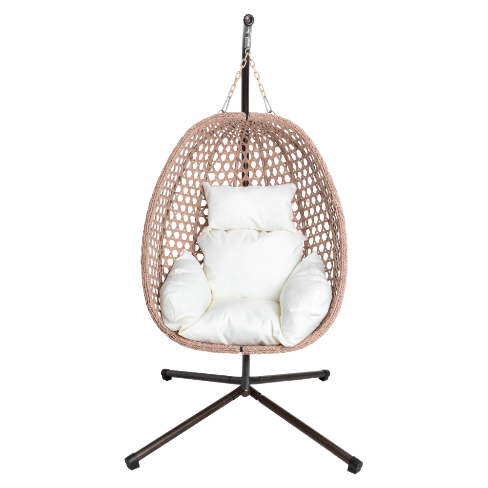 Toate Produsele - Scaun suspendat, pliabil, cupru/bej/crem, SANAN