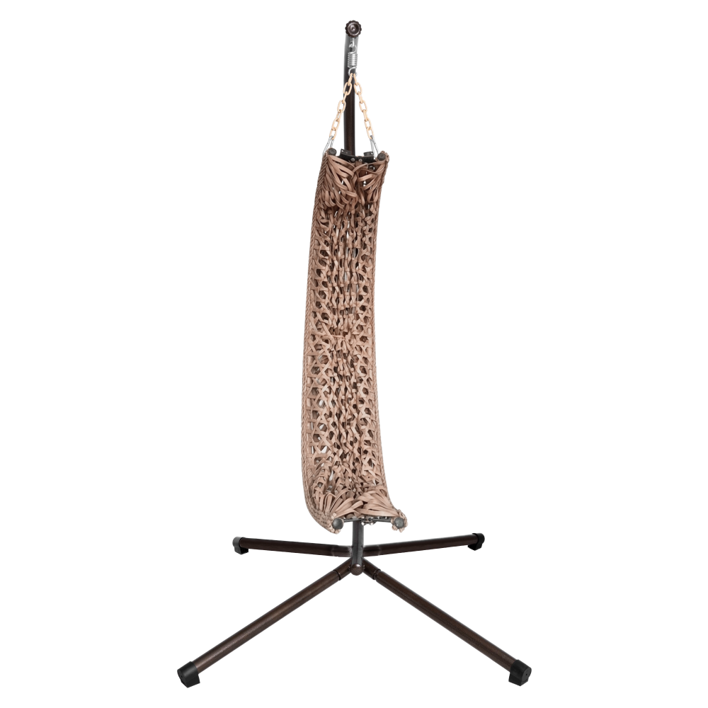 Scaun suspendat, pliabil, cupru/bej/crem, SANAN [1]