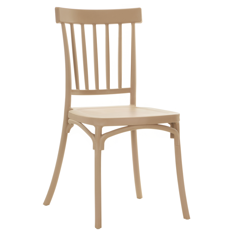 Toate Produsele - Scaun stivuibil, maro deschis, SAZEN NEW