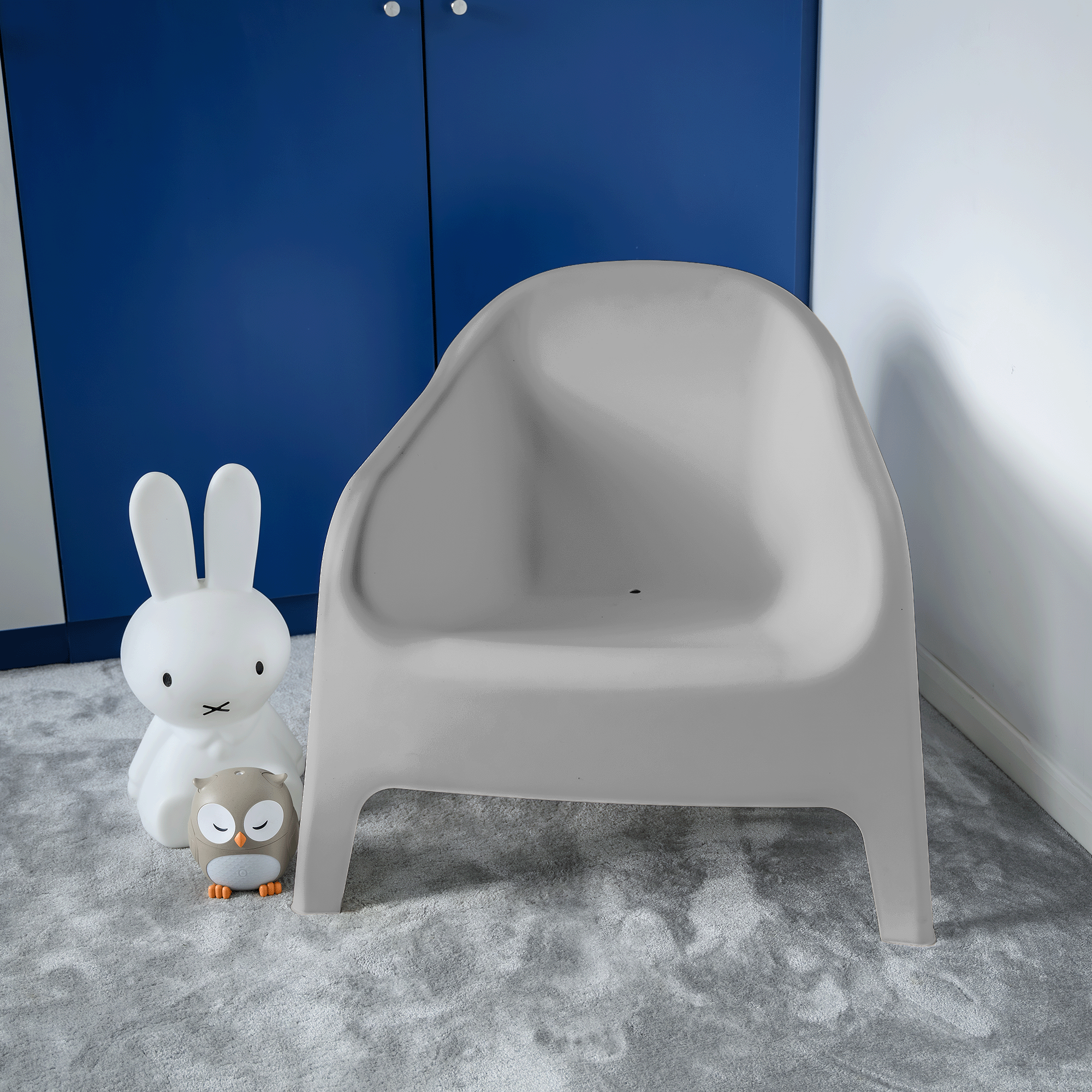 Scaun stivuibil, gri, plastic, SOKRA NEW [4]