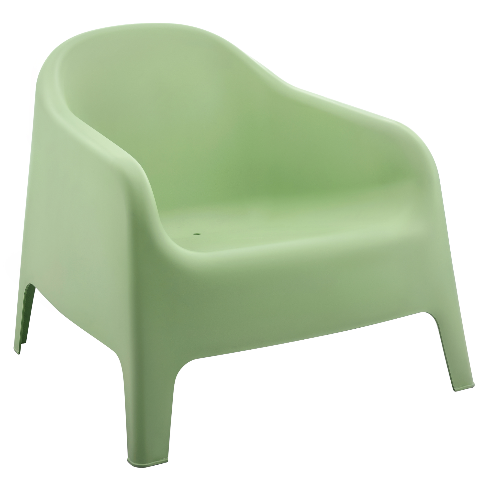 Scaun stivuibil, verde, plastic, SOKRA NEW [2]