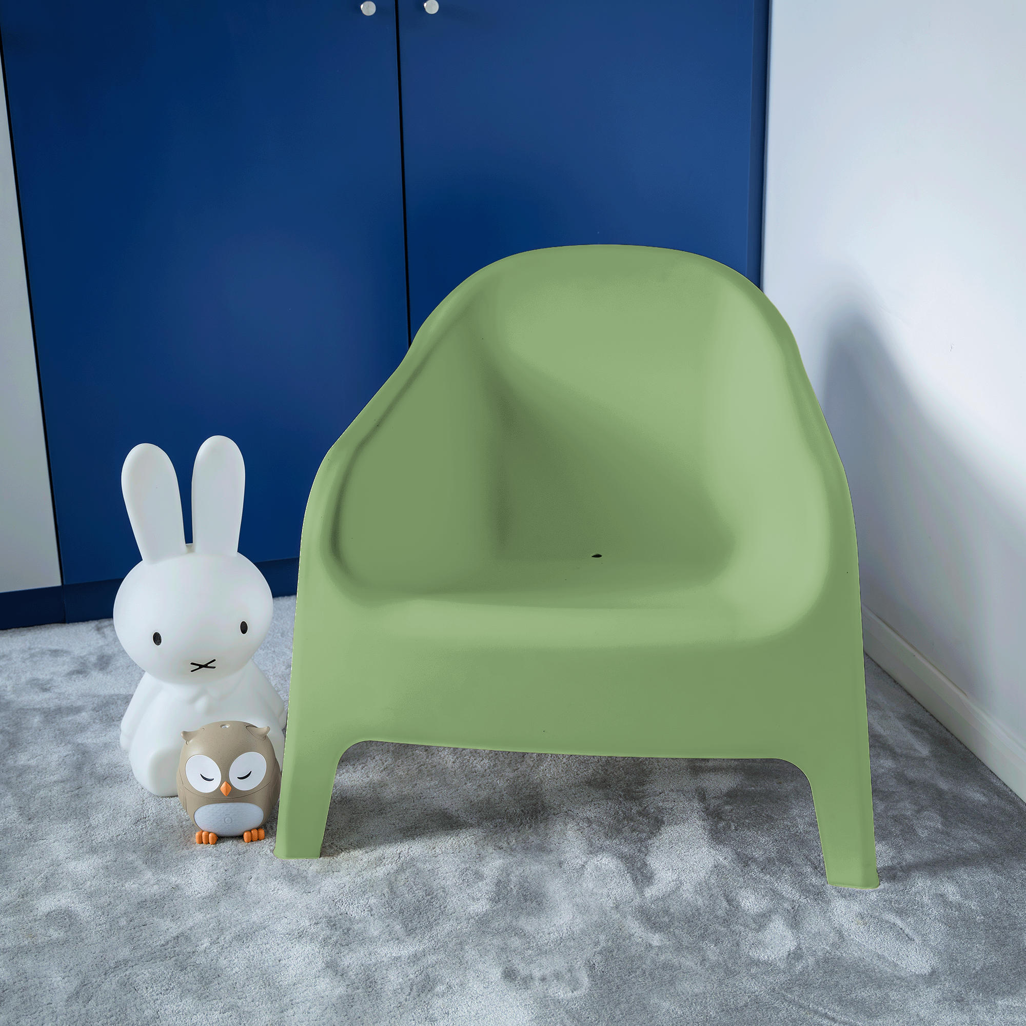 Scaun stivuibil, verde, plastic, SOKRA NEW [4]