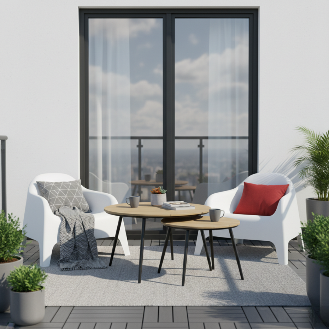 Scaun stivuibil, alb, plastic, SOKRA NEW [4]