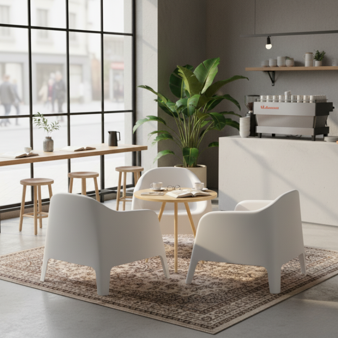 Scaun stivuibil, alb, plastic, SOKRA NEW [5]