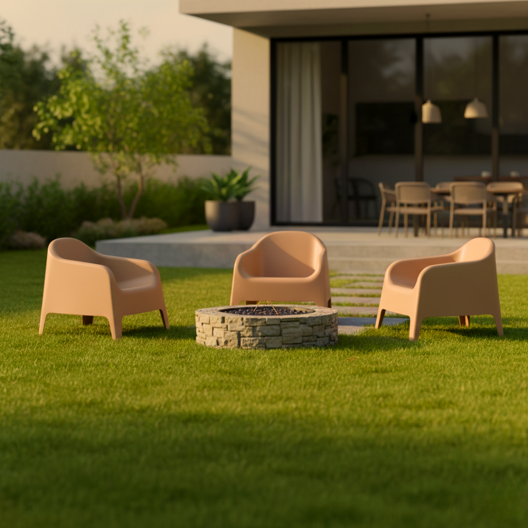 Scaun stivuibil, maro, plastic, SOKRA NEW [4]