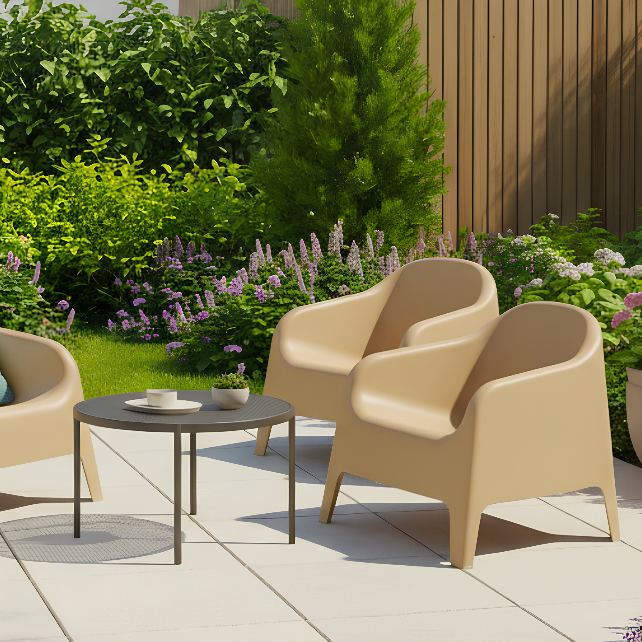 Scaun stivuibil, maro, plastic, SOKRA NEW [6]